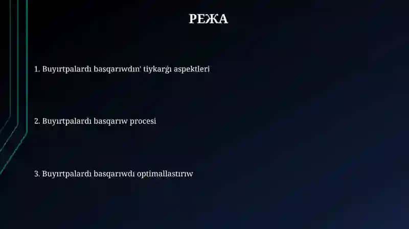 Buyırtpalardı qayta islew 2