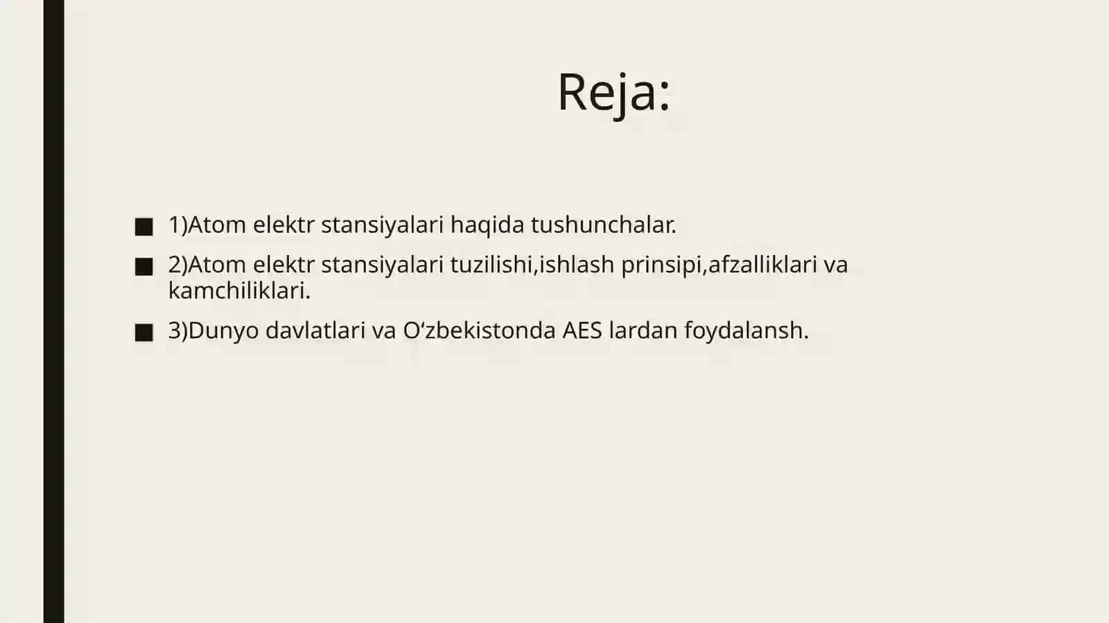 Yo‘nalishga kirish fanidan mustaqil ta‘lim uchun topshirig‘i 2