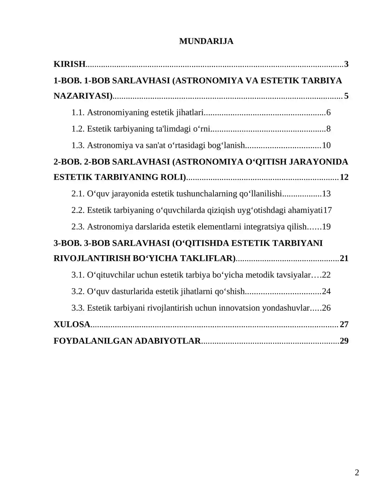 Astronomiya o‘qitishda estetik tarbiya muammolari 2