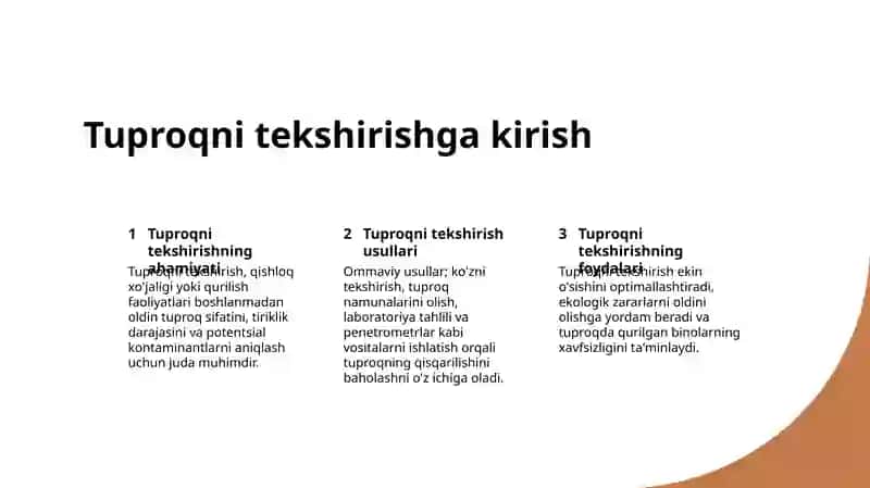 Tuproqni tekshirish va uning gigienik baholash 2