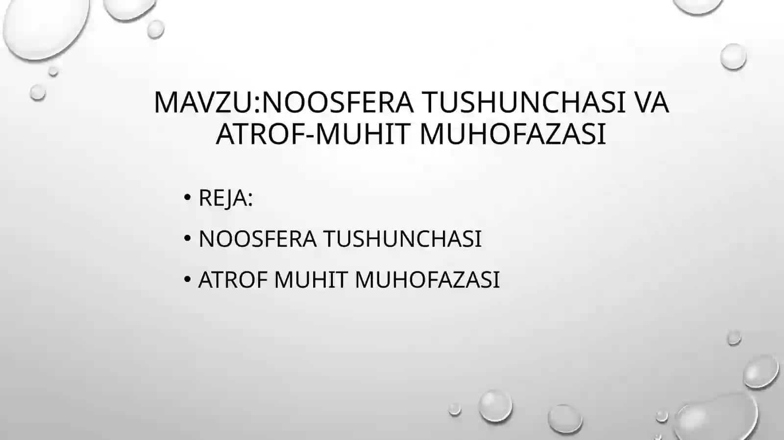 Ekologiya va atrof muhit muhofazasi fani 2