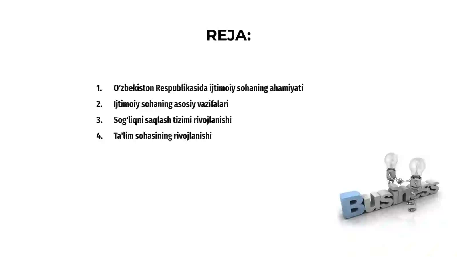 O‘zbekiston Respublikasida ijtimoiy sohanibg ro'li 2