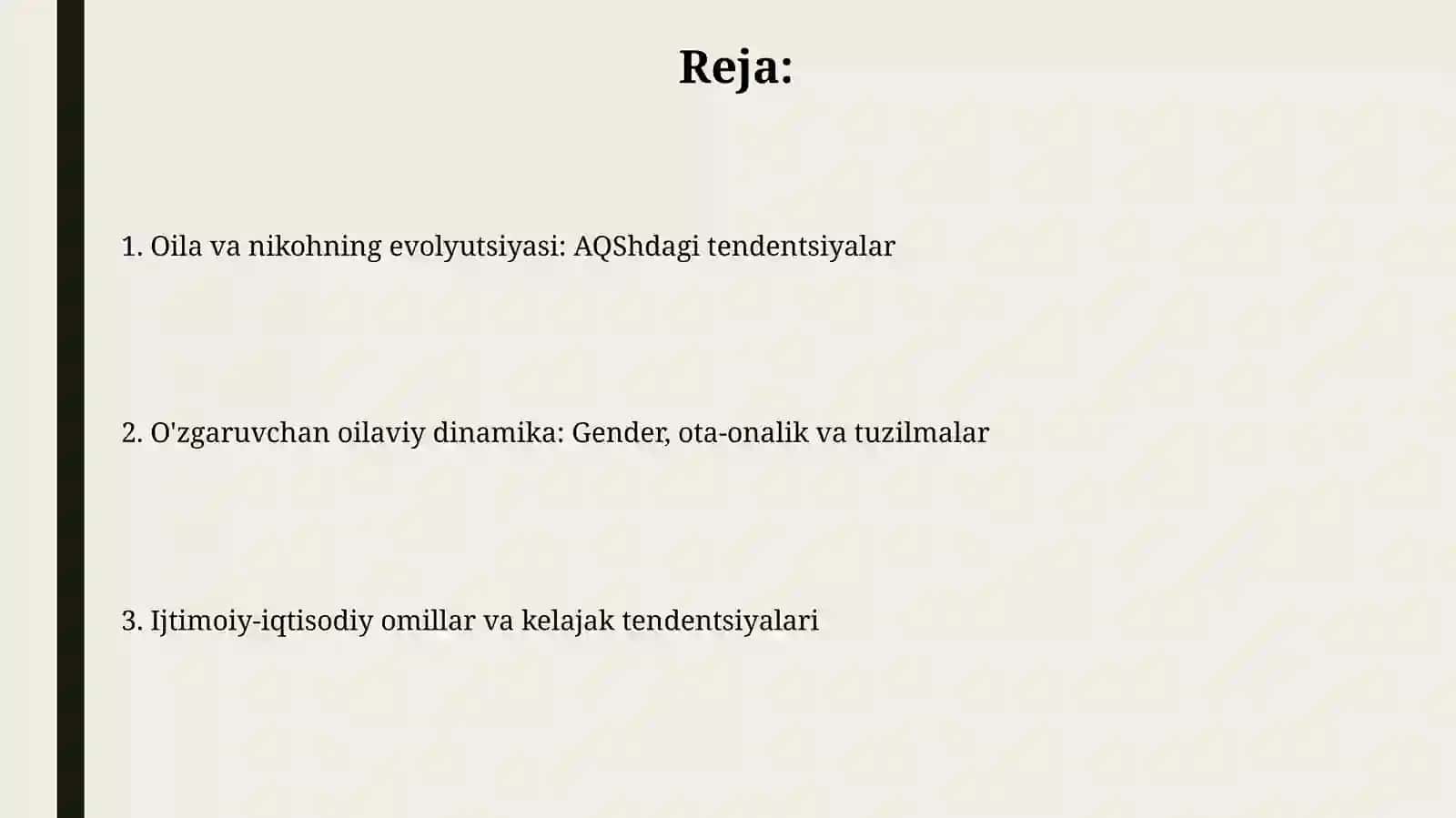 Amerika davlatining zamonaviy oila va nikohtransformatsiyasi 2