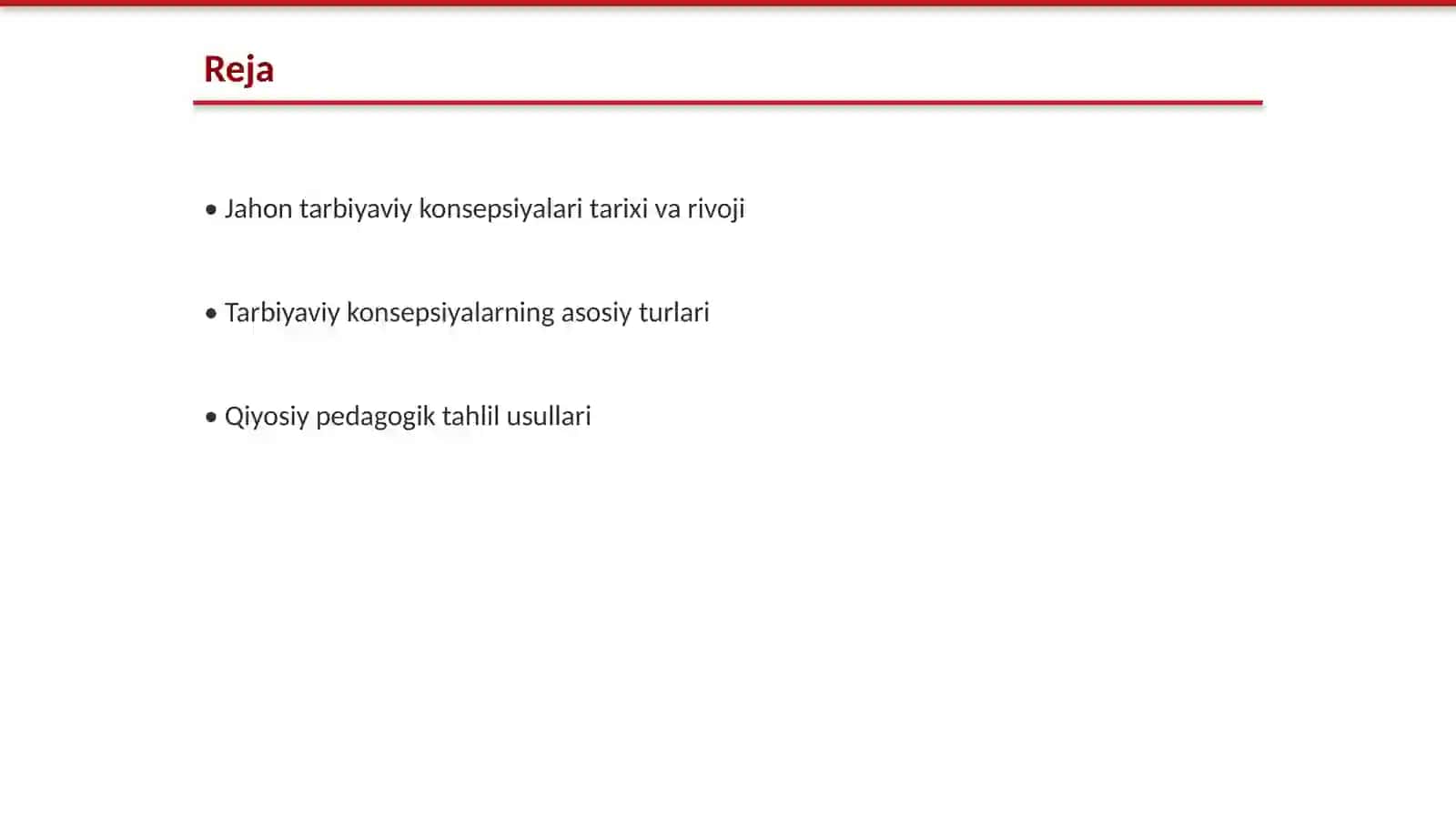 Jahon tarbiyaviy konsepsiyalari namunalarining qiyosiy-pedagogik tahlili 2