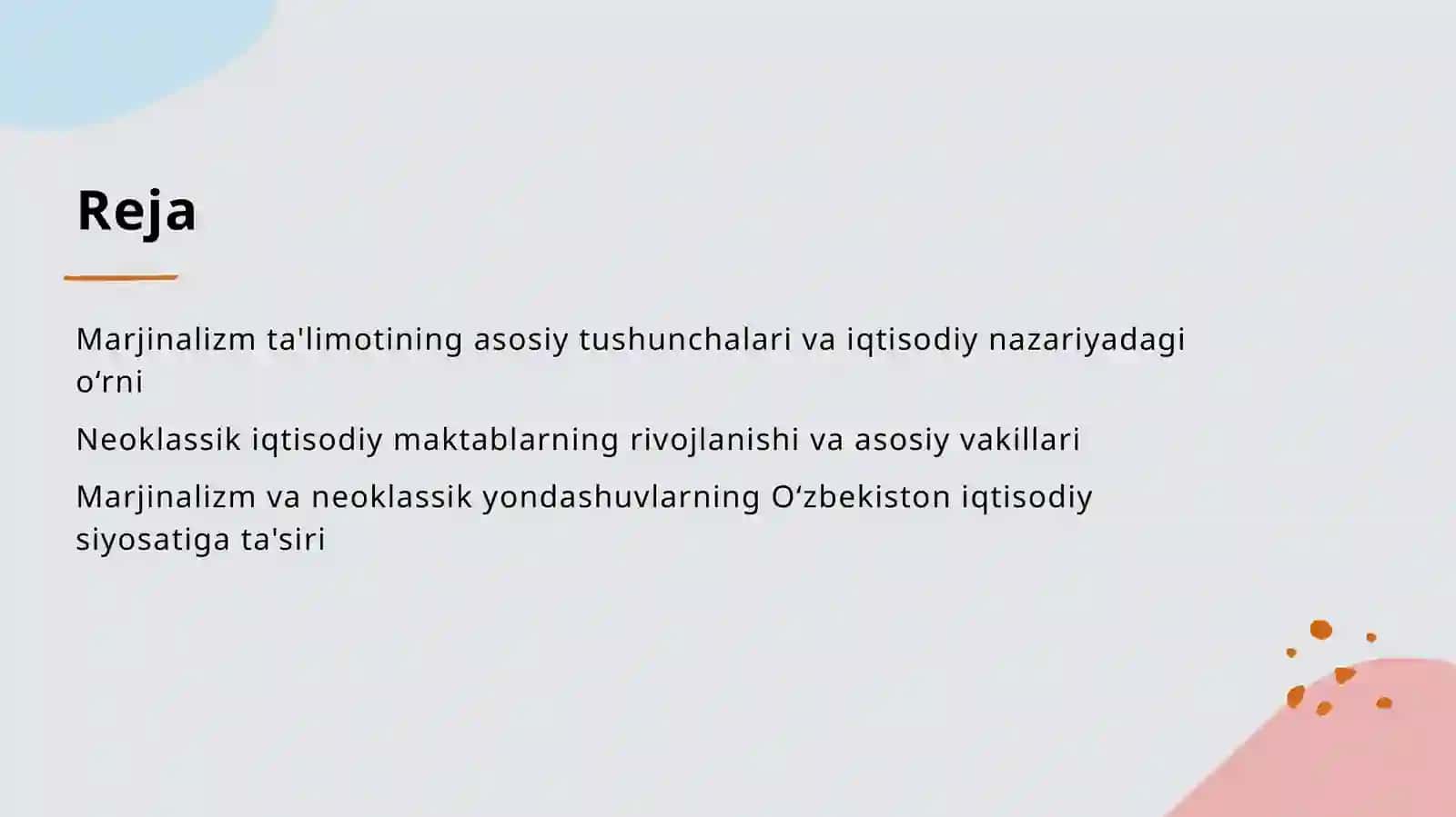Marjinalizm ta'limoti va neoklassik iqtisodiy maktablar 2