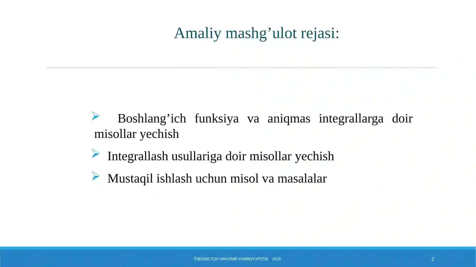 Kimyogarlar uchun matematika 1 2