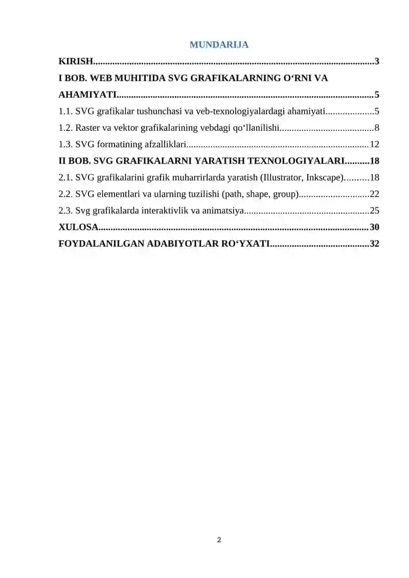 Web uchun SVG grafikalarni yaratish va optimallashtirish 2