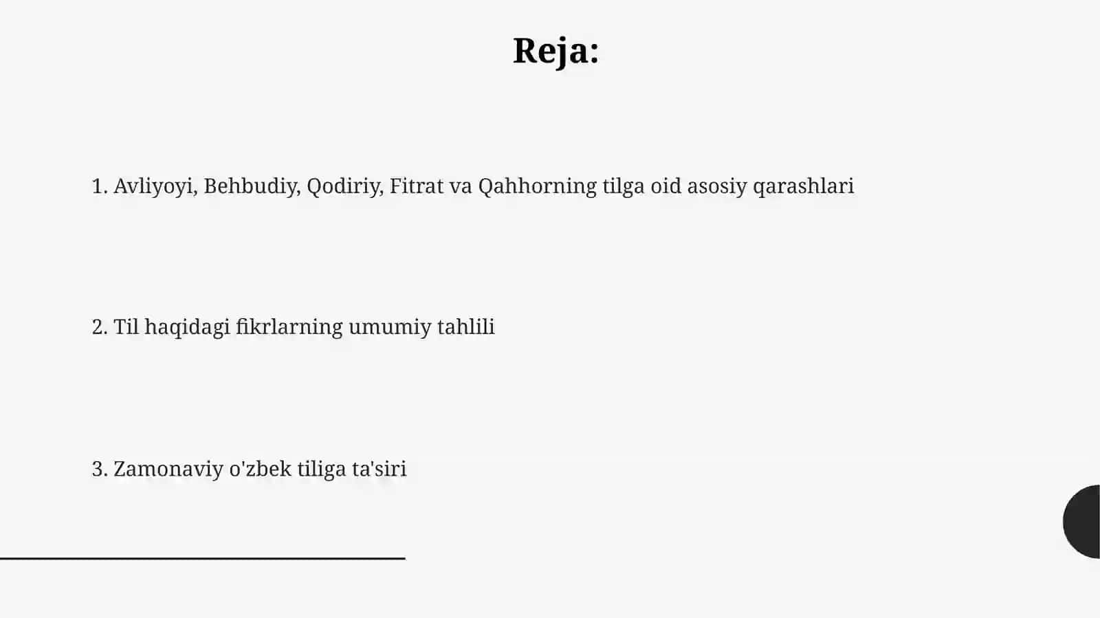 Avloniy, M. Behbudiy, A Qodiriy, A. Fitrat, A. Qahhorning Til haqidagi fikrlari 2