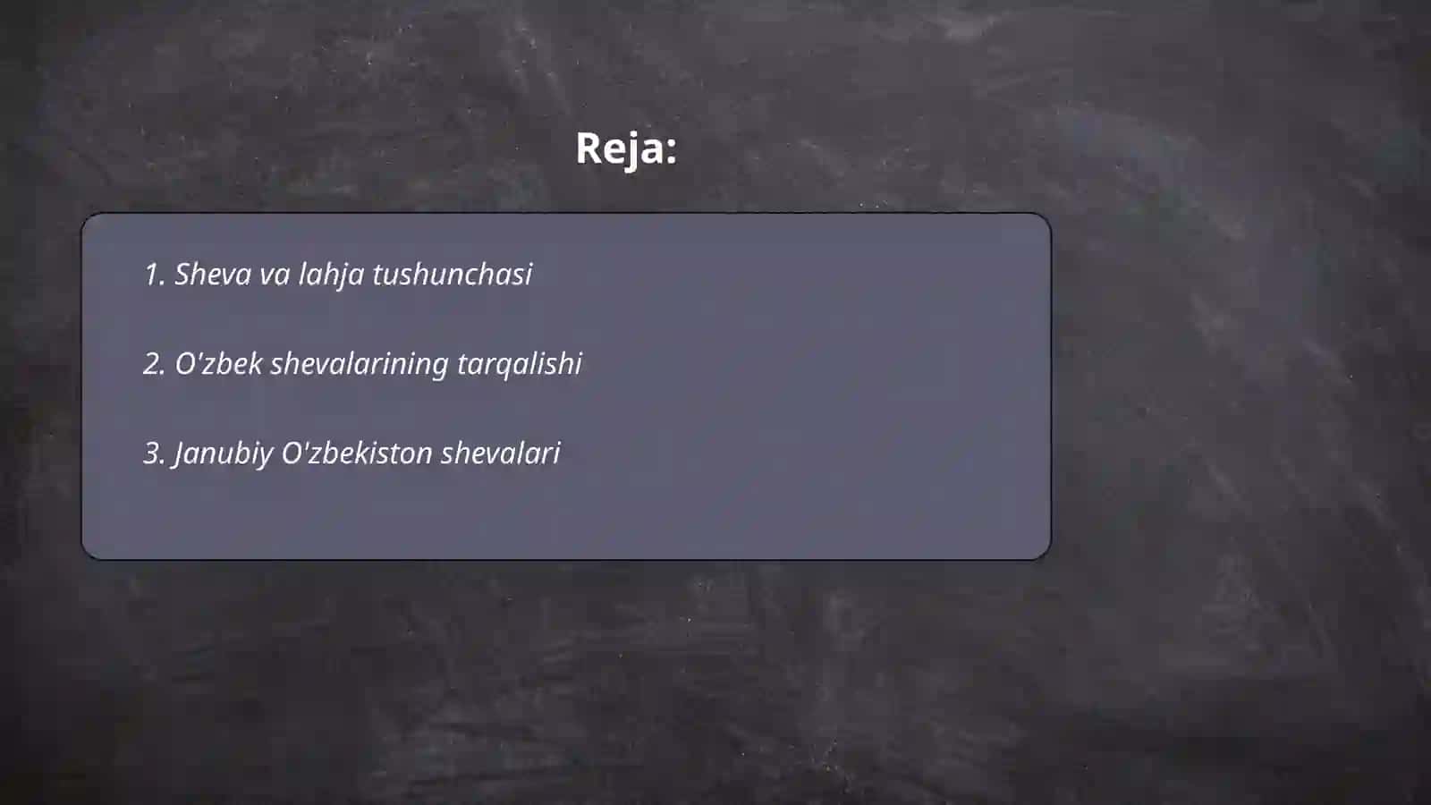 O'zbek shevalari tasnifi 2