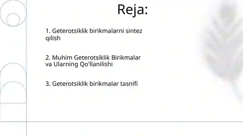 Getero siklik birikmalar 2