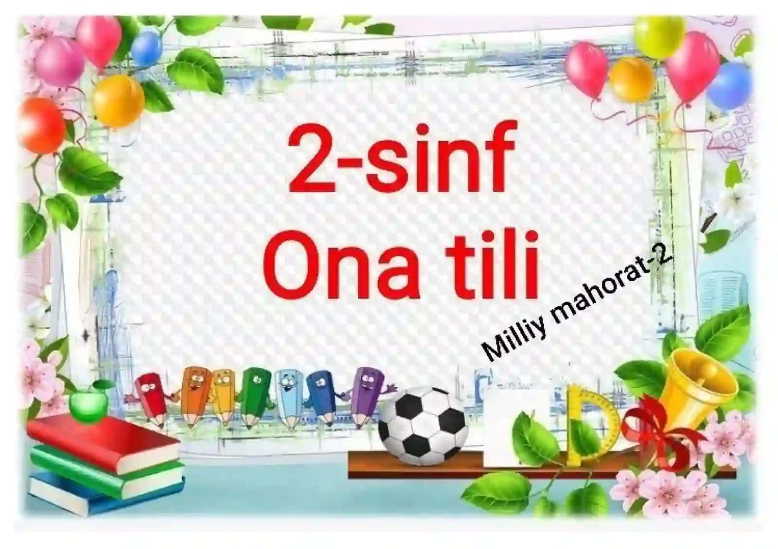 So'zlardan gap tuzing va kerakli tinish belgilarini qo'ying 2