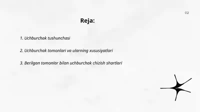 Uchburchak yasash 2