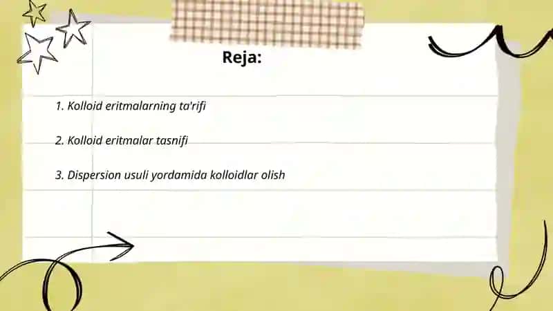 Kalloid sistemalar olinish usullari 2
