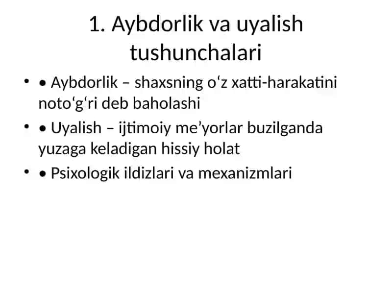 Aybdorlik va uyalish ҳolatlarida yordam korsatish 2