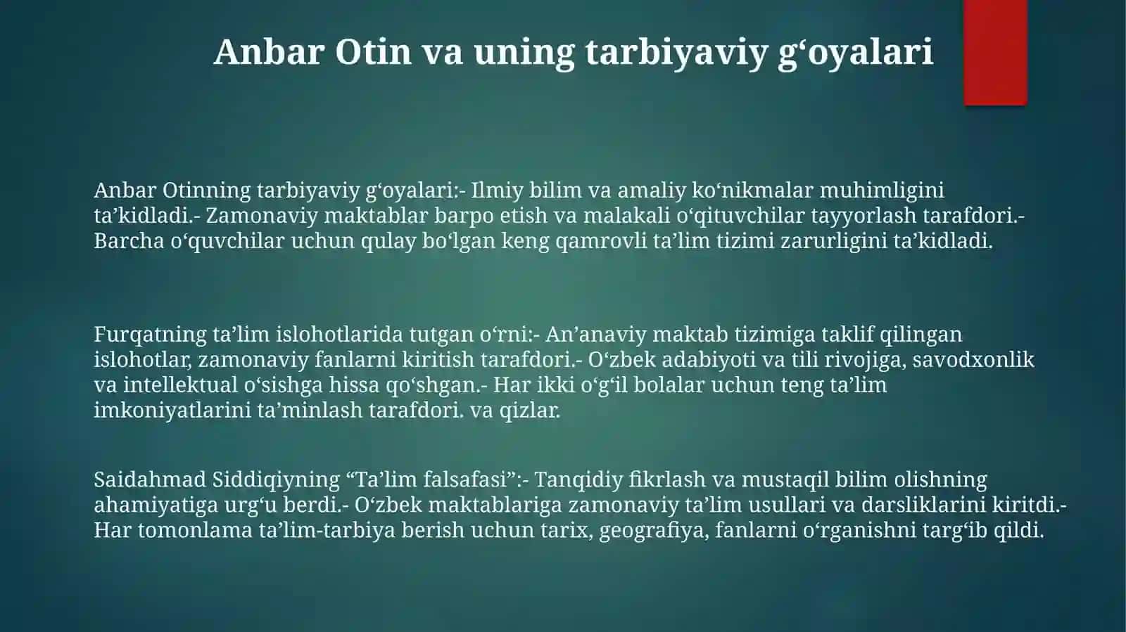 Xix Asrning Ikkinchi Yarmi Va Xx Asr Boshlarida Ta’Lim Va Pedagogik Fikrlar 2