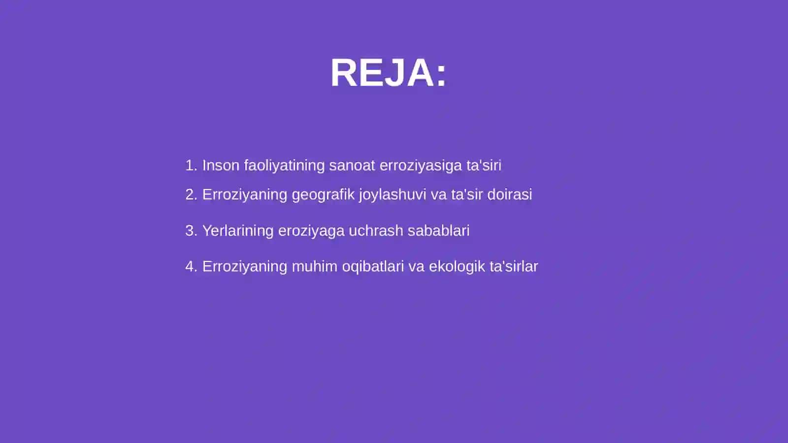 Sanoat erroziyasi va rekultivatsiyasi 2