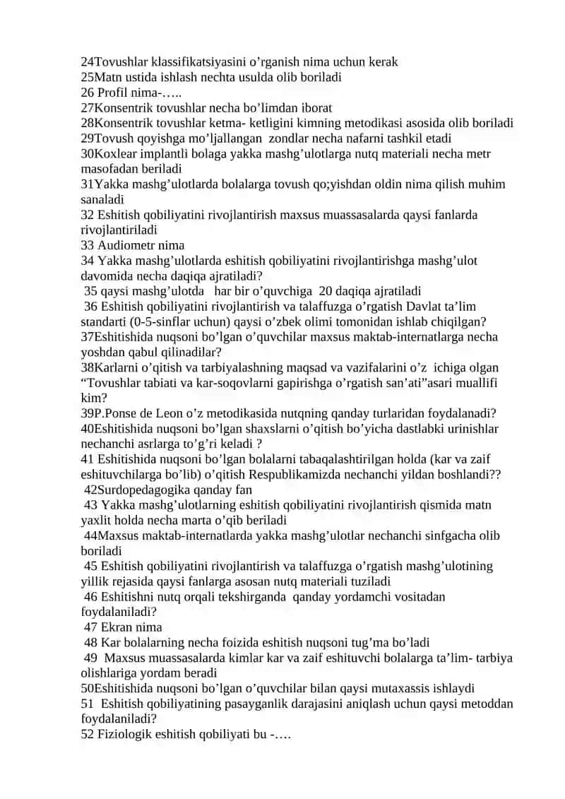 Eshtish qobiliyatini rivojlantirish va talaffuzga o’rgatish 2
