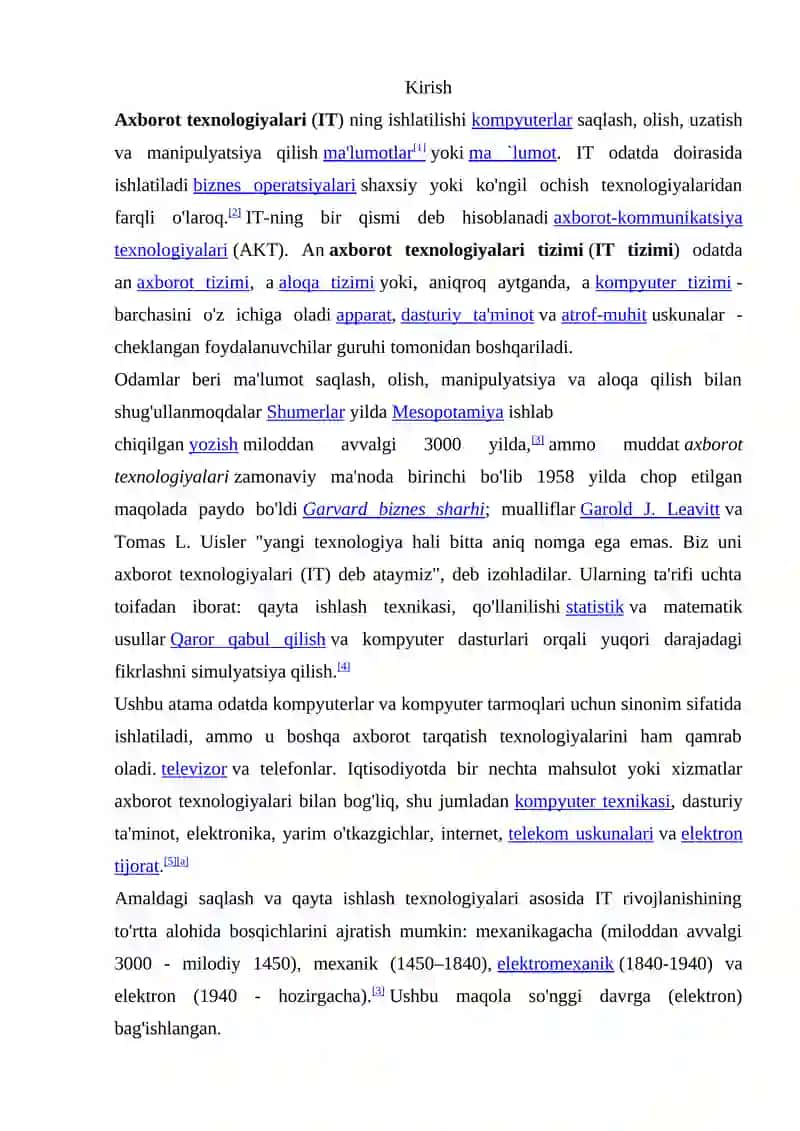 Axborottizimlari va ularning turlari 2