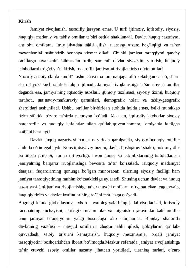Jamiyat rivojlanishiga ta’sir etuvchi omillar 2