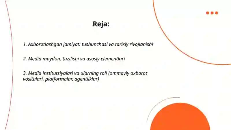Media maydon tuzilishi va ta'siri 2