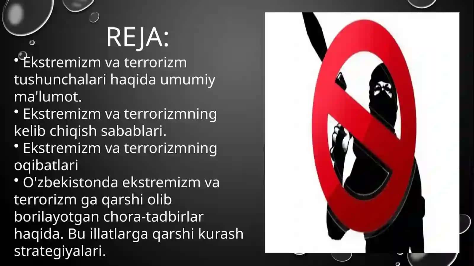 Ekstremizm va terrorizm jamiyat barqarorligiga tahdid 2