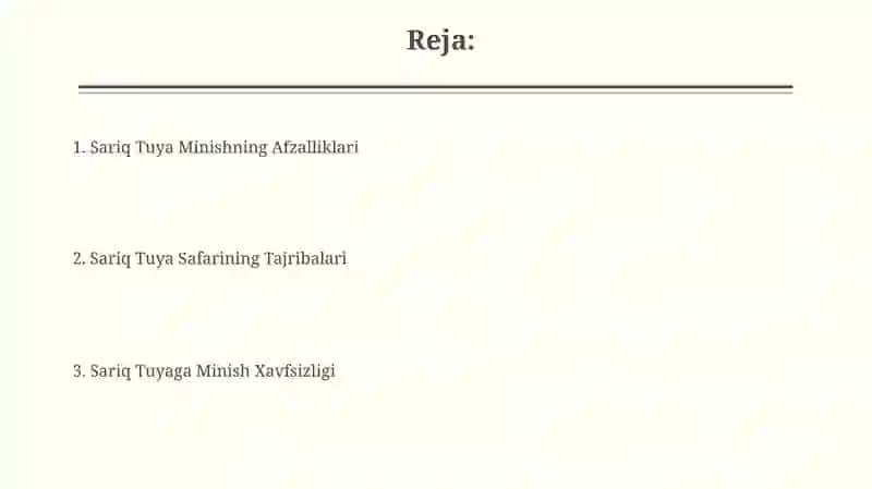 Minish Texnikasi va Xavfsizlik 2