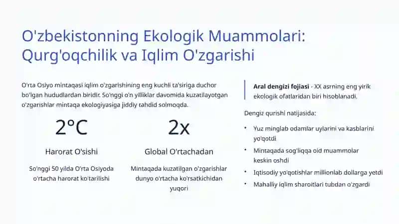 Ekologik Omillar va Ularning O'zbekistondagi Ahamiyati 2