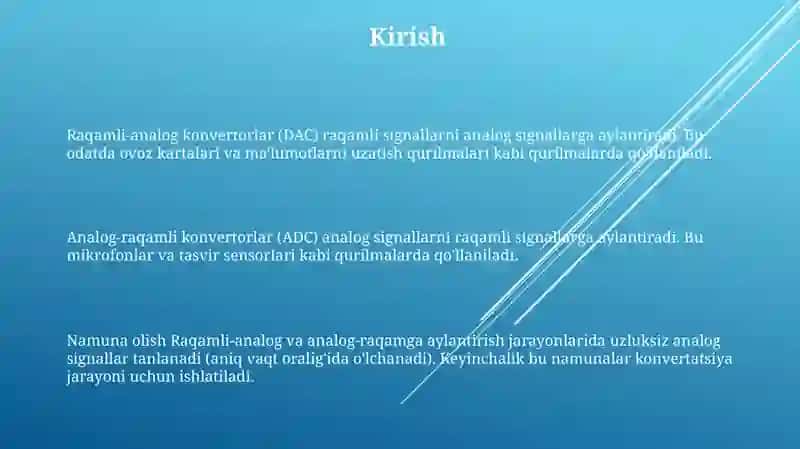 Raqamli-analog konvertorlar (DAC) 2
