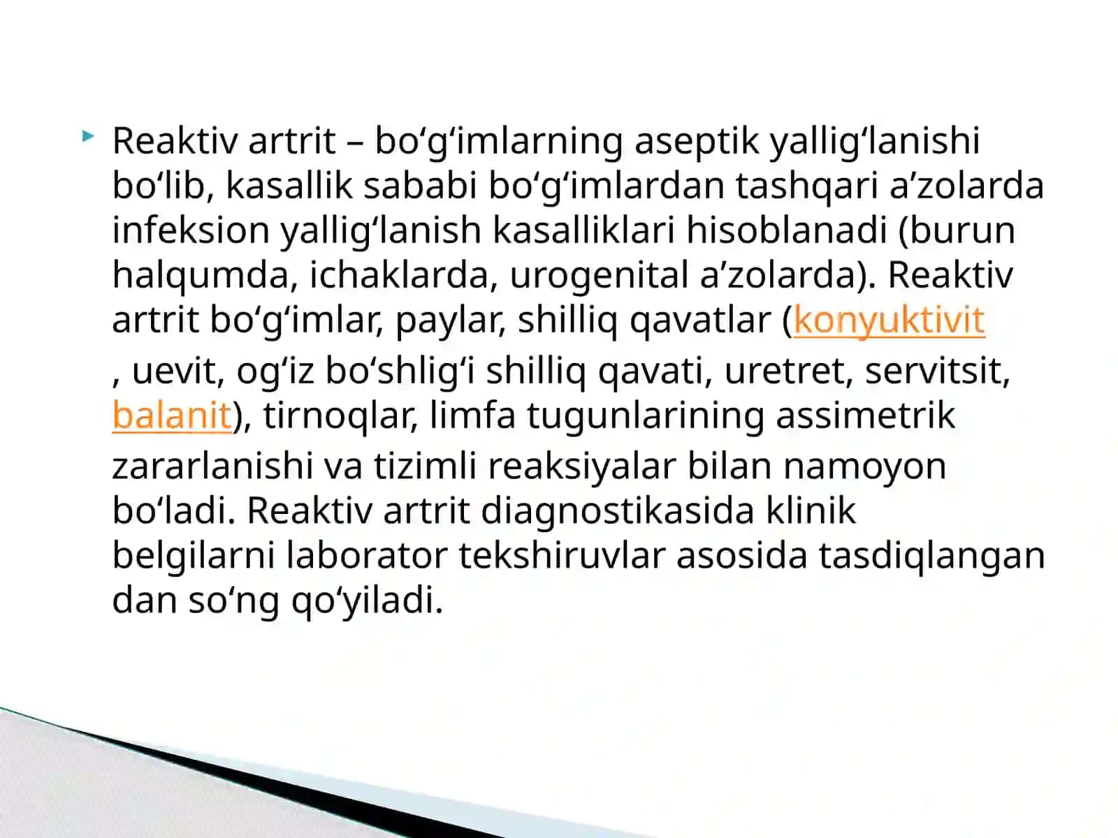 Reaktiv Artritlar 2