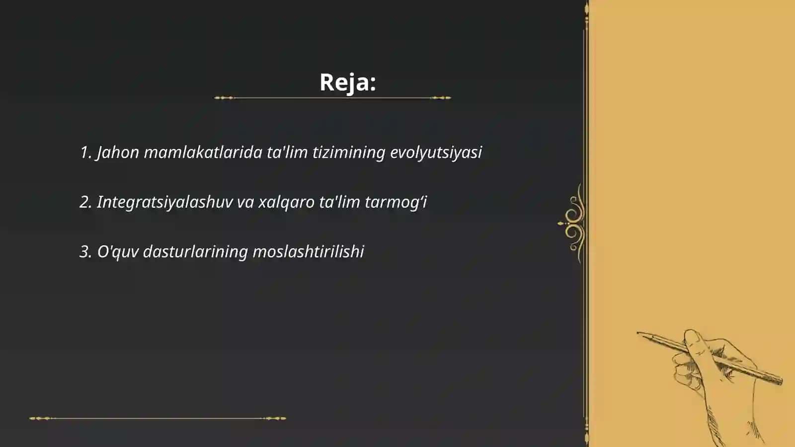 Jahon mamlakatlari ta'lim tizimining integratsiyalashuvi 2