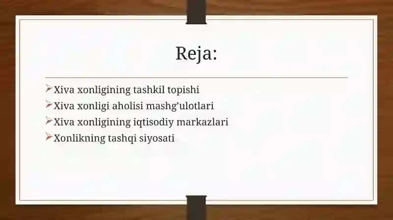 Xiva xonligi tarixiy geografiyasi 2