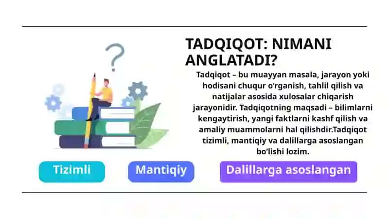 TADQIQOT LOYIHASI STRUKTURASINI SHAKLLANTIRISH 2