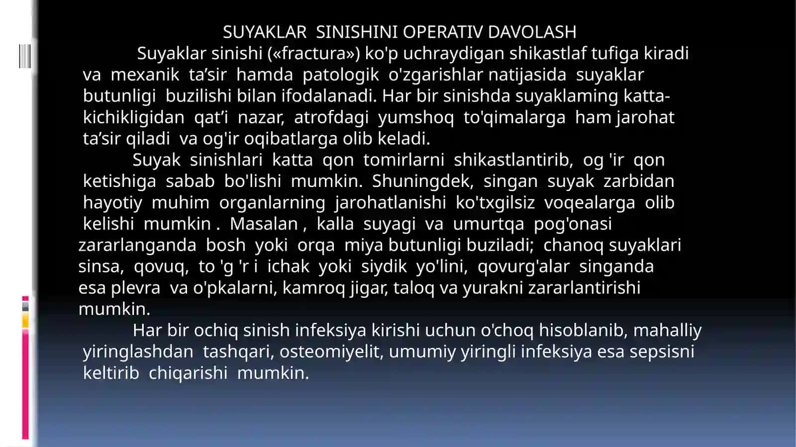 SUYAKLAR SINISHINI OPERATIV DAVOLASH 2