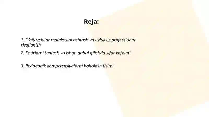 O‘qituvchilar Malakasini Oshirish 2