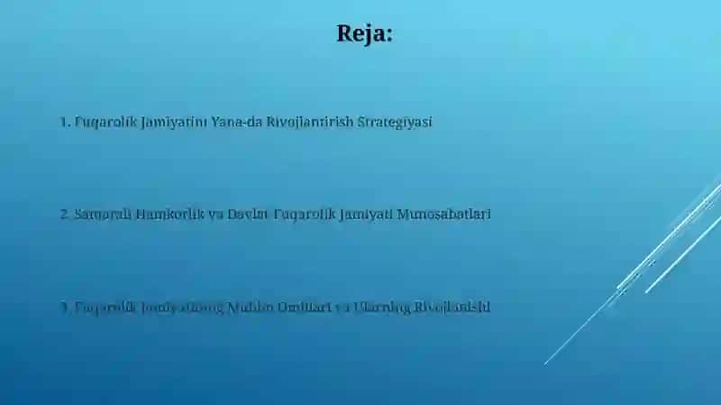 Fuqarolik Jamiyatini Yanada Rivojlantirish Bo'yicha Rivojlanish Strategiyasi 2