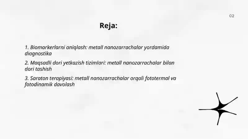 Metall nanozarrachalarining qo'llanilishi 2