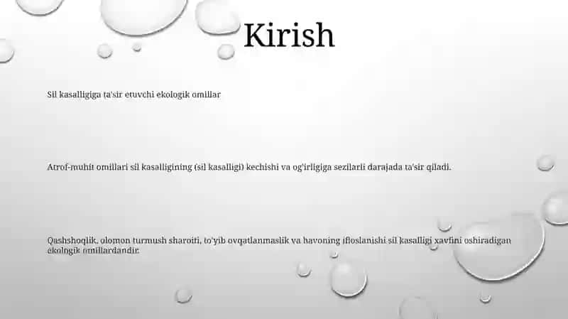 Tuberkulyoz Bilan Kasallanishga Atrof-Muhit Omillarining Tasiri 2