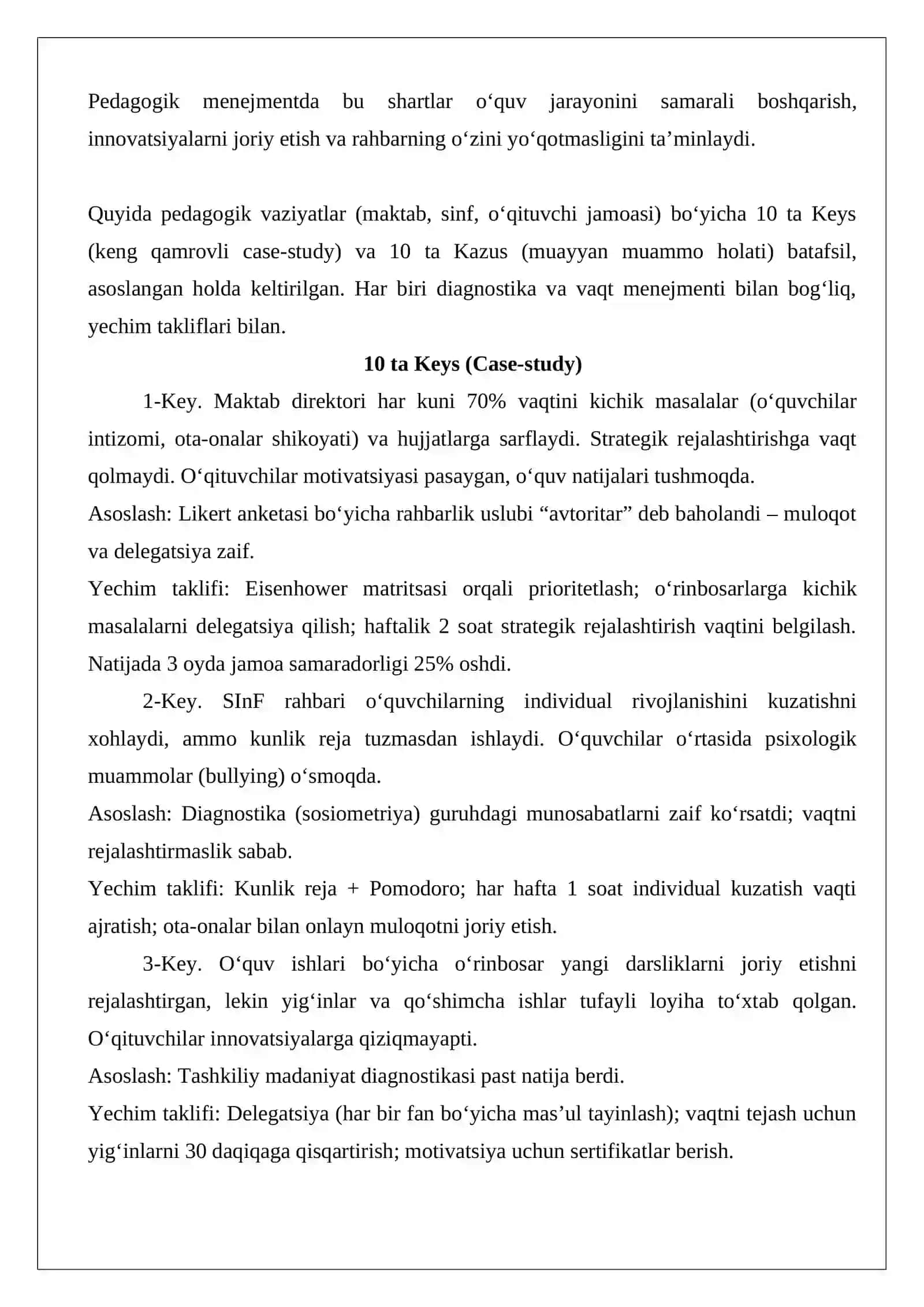 Boshqaruv faoliyatining diagnostik xususiyatlari 2