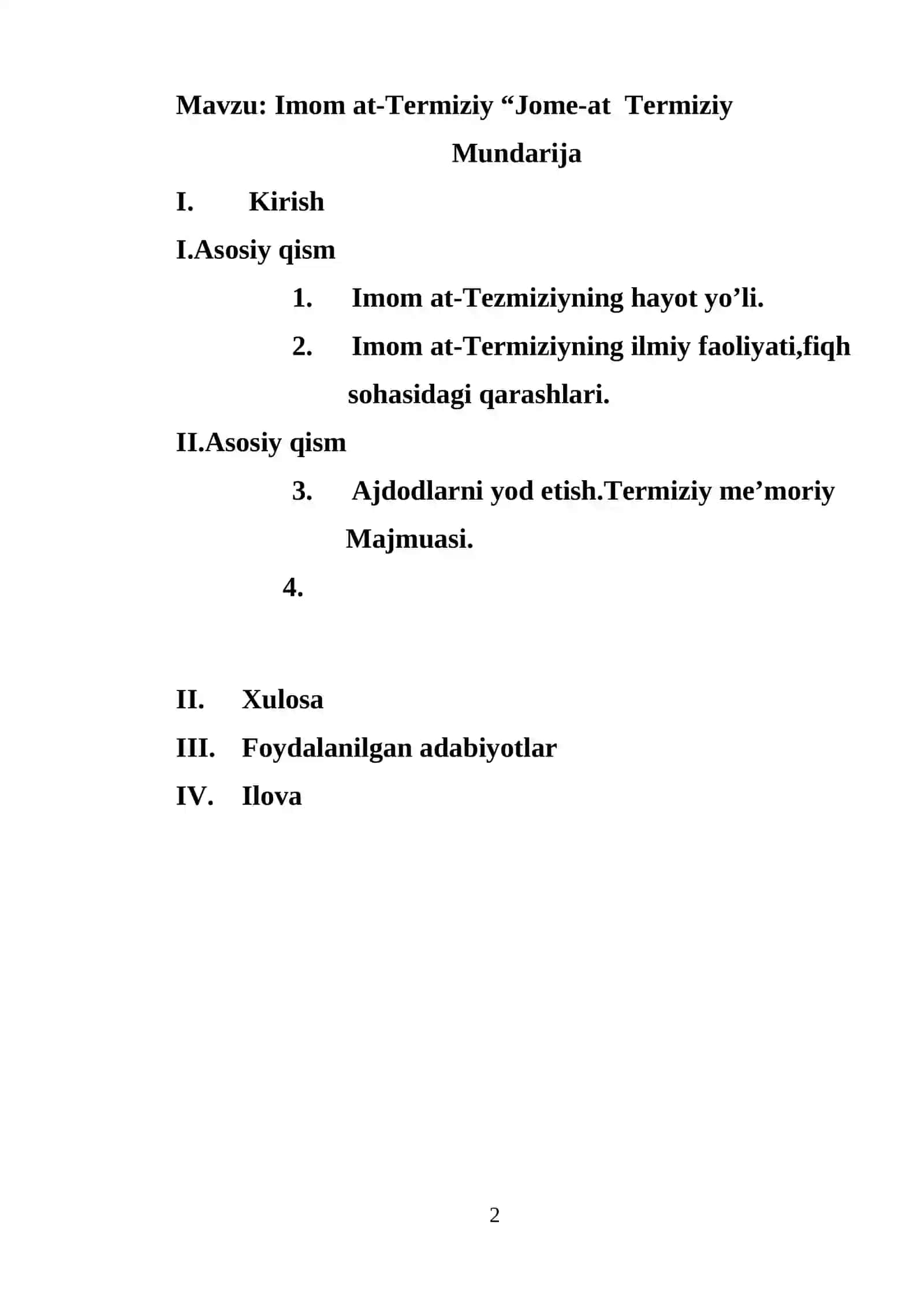 Imom at-Termiziy “Jome-at Termiziy 2