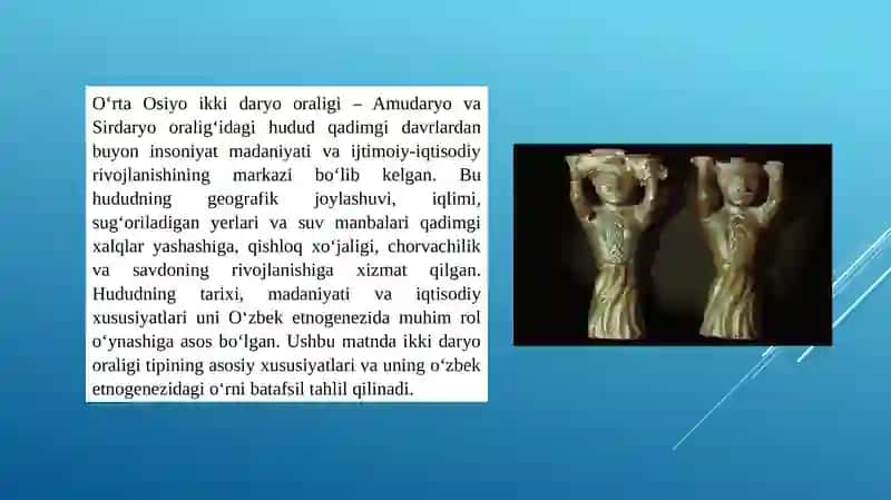 O‘rta Osiyo ikki daryo oraligi tipi va uning o‘zbek etnogenezi bilan bog‘liqligi 2