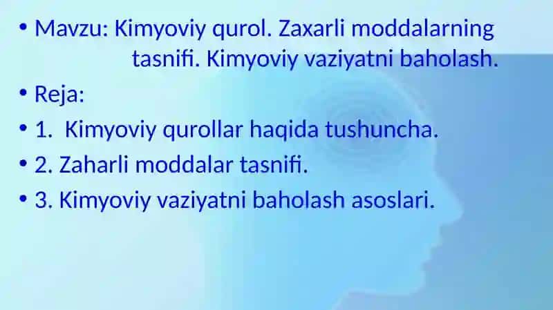 Kimyoviy qurol haqida 2