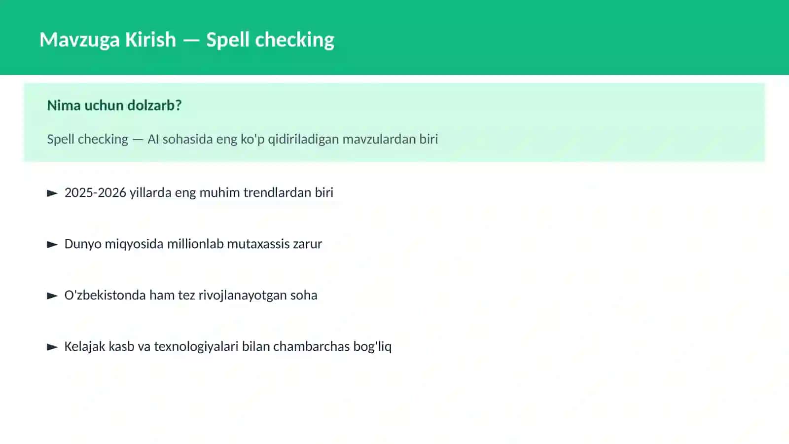 Spell checking 2