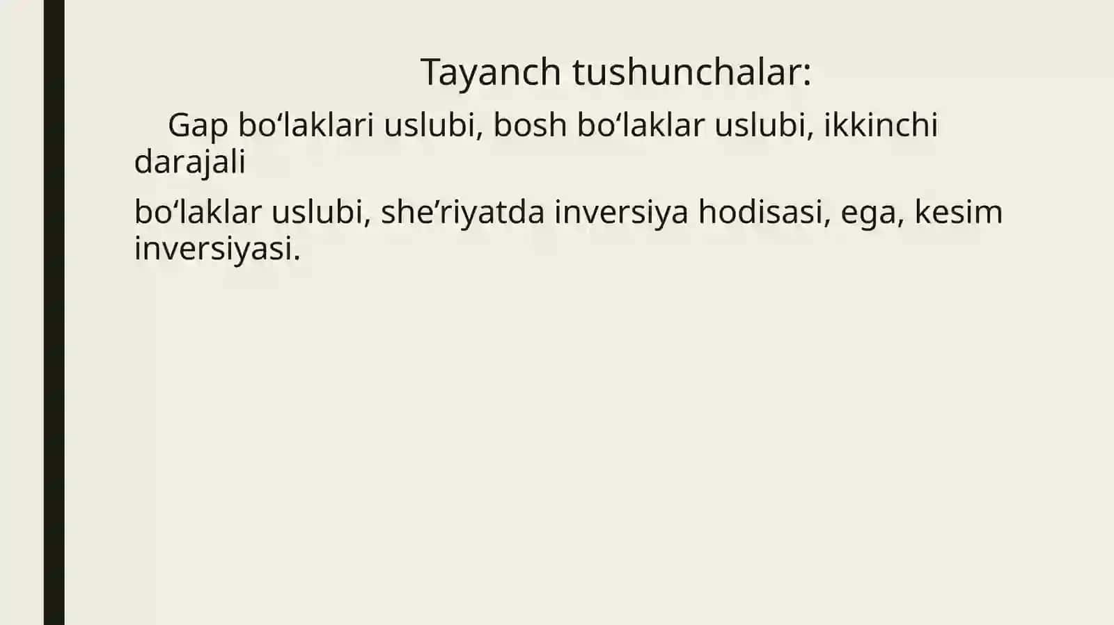 Ega va kesimning uslubiy tavsifi 2