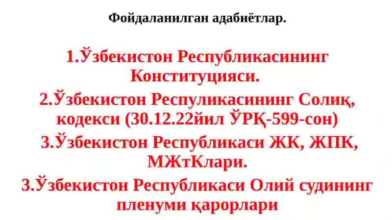 Солиқ ҳуқуқи тушунчаси, предмети, вазифаси, тизими ва принциплари 2