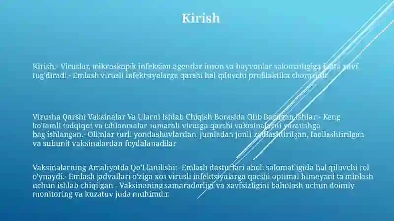 Virusga Qarshi Vaksinalar Va Ularni Ishlab Chiqish Borasida Olib Borilgan Ishlar 2