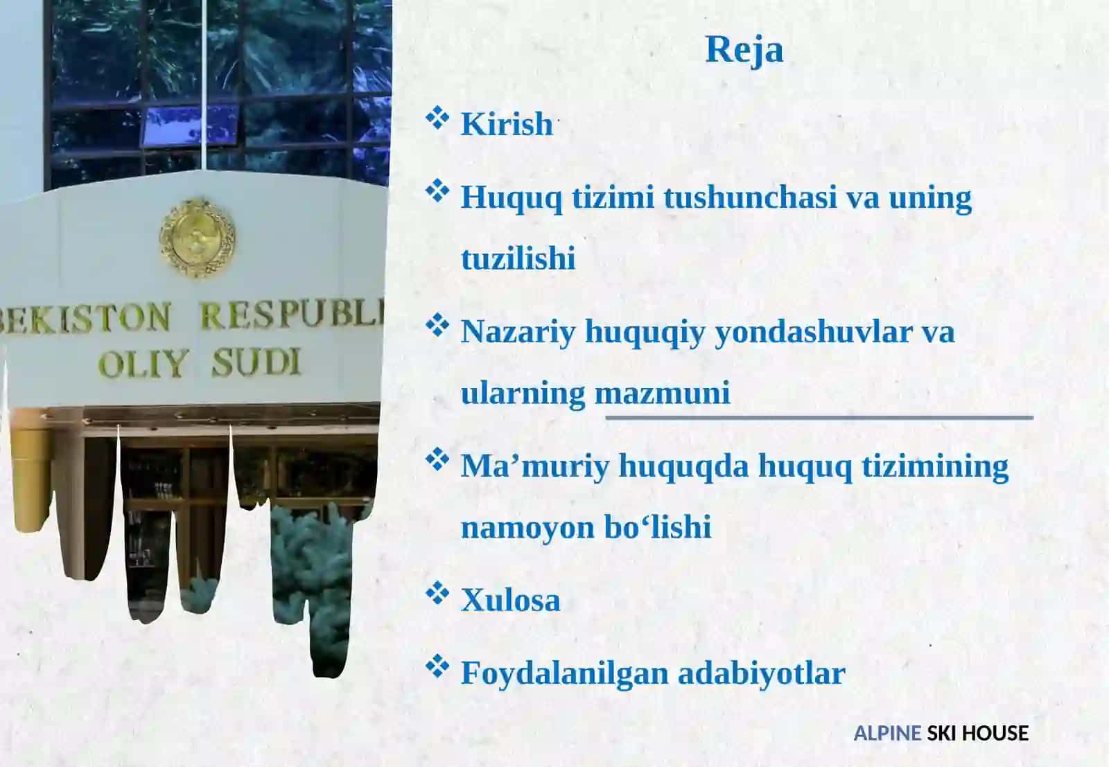 Huquq tizimi. Nazariy huquqiy yondashuv 2