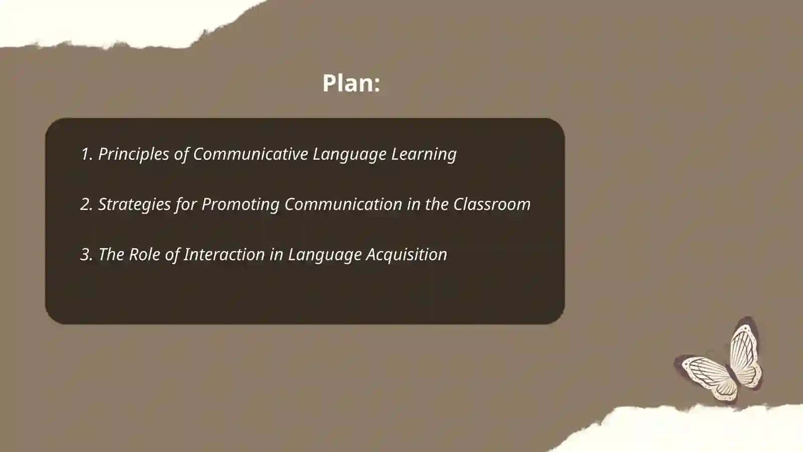 Communicative Language Learning 2