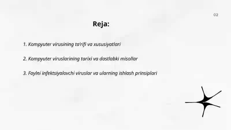 Kompyuter viruslari va virusga qarshi kurashish usullari 2