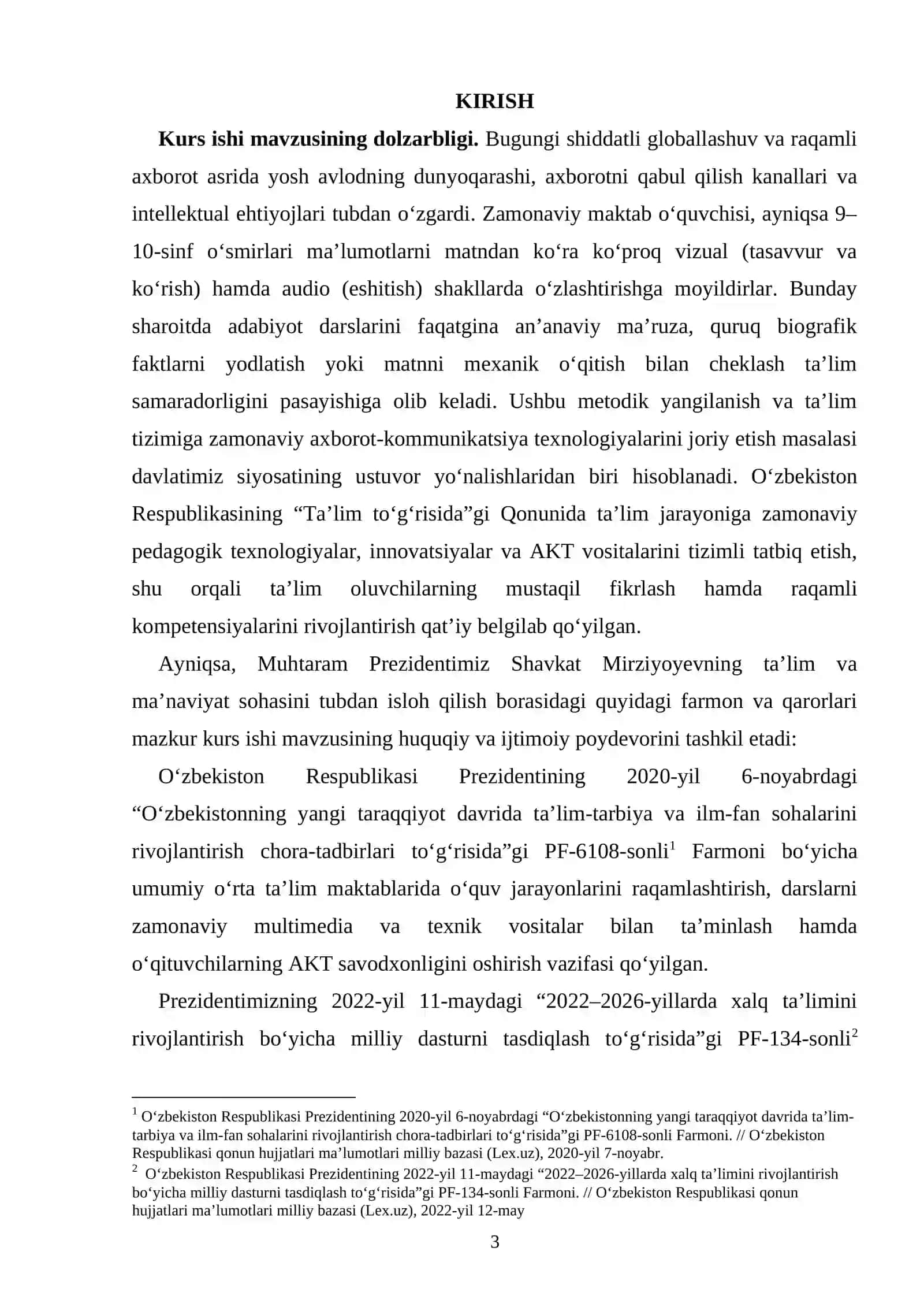 Adabiyot darslarida audiovizual va texnik vositalardan foydalanish (9–10-sinf adabiyot darsliklari misolida) 2