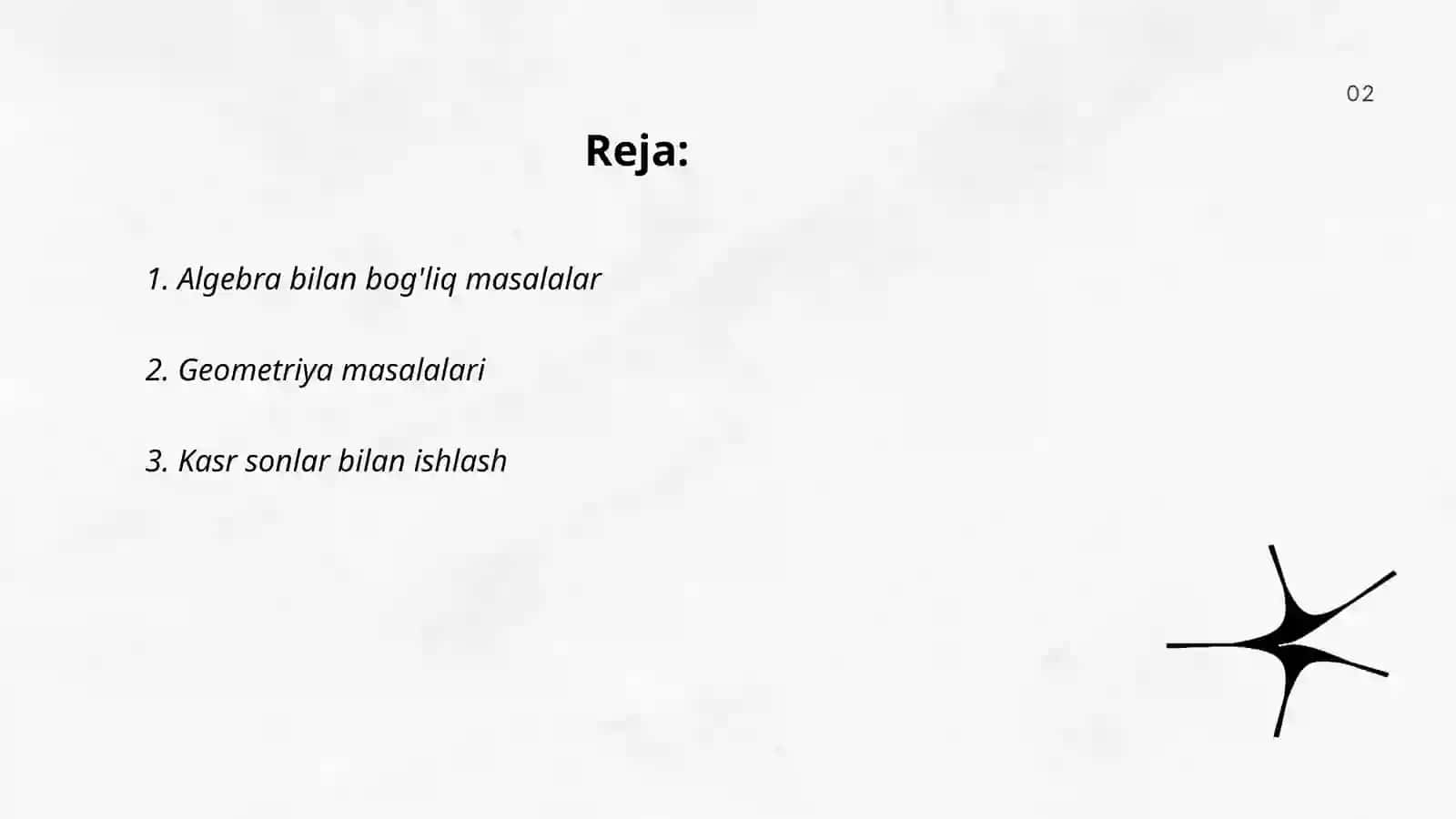 Matnli masalalar 2